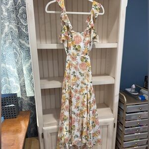 Petal and Pup side cut out Ruffle Maxi Dress